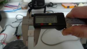 Der zweite 1cm-Würfel hatte exakt die richtigen Maße.