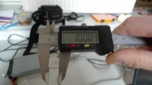 Der zweite 1cm-Würfel hatte exakt die richtigen Maße.